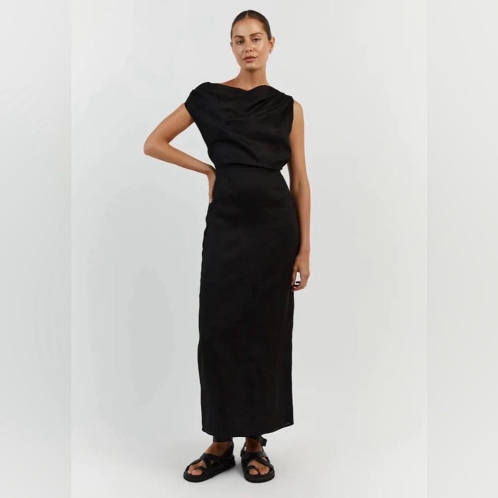 Dissh Asymmetrical Linen Dress. NEVER WORN!